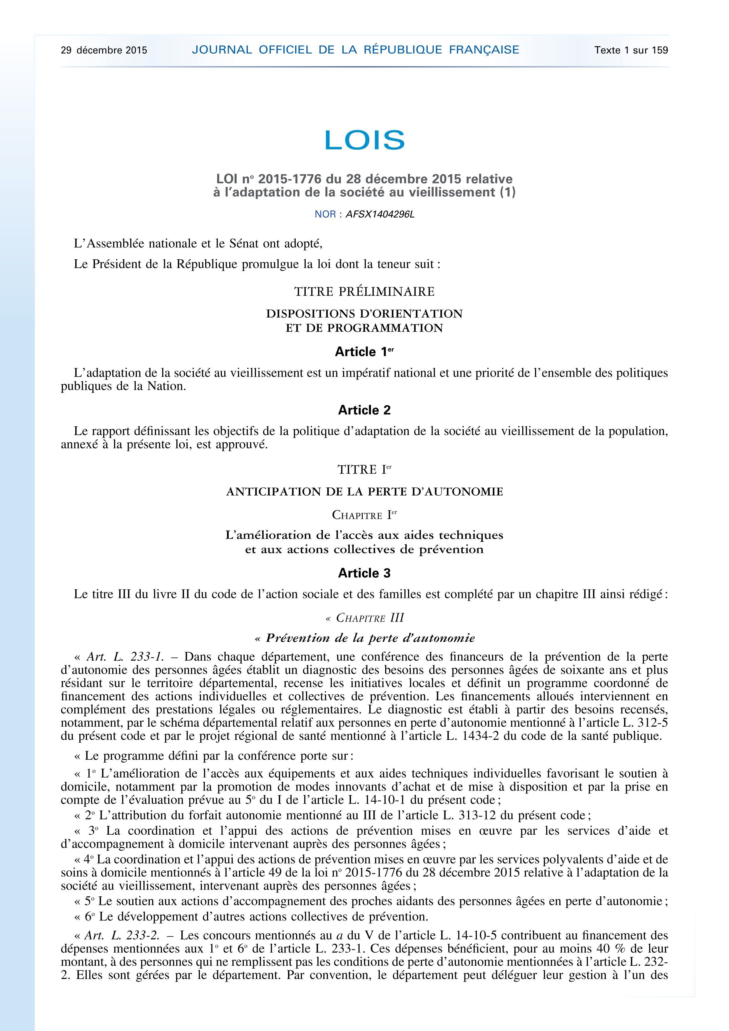 Loi ASV
